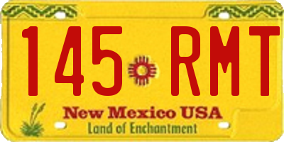 NM license plate 145RMT