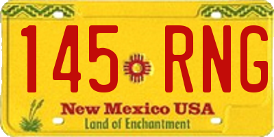 NM license plate 145RNG