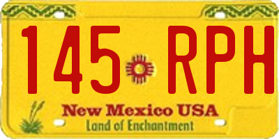 NM license plate 145RPH
