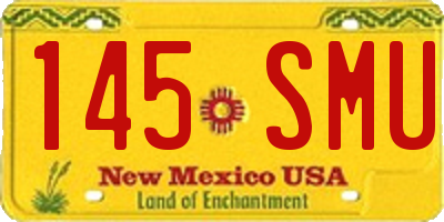 NM license plate 145SMU