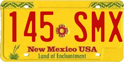 NM license plate 145SMX