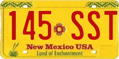 NM license plate 145SST