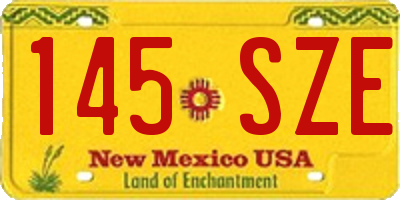 NM license plate 145SZE