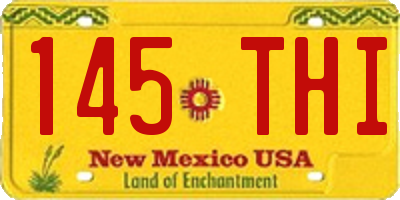 NM license plate 145THI