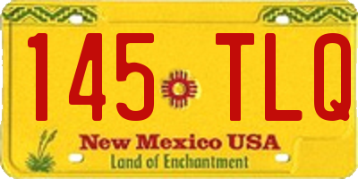 NM license plate 145TLQ