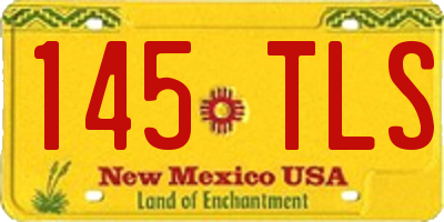 NM license plate 145TLS