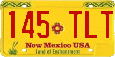 NM license plate 145TLT