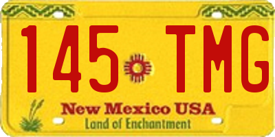 NM license plate 145TMG