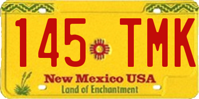 NM license plate 145TMK