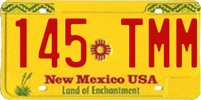 NM license plate 145TMM