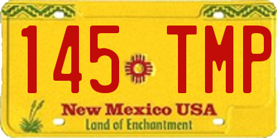 NM license plate 145TMP