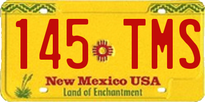 NM license plate 145TMS