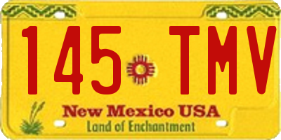 NM license plate 145TMV