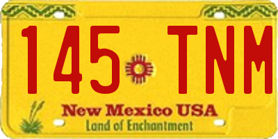 NM license plate 145TNM