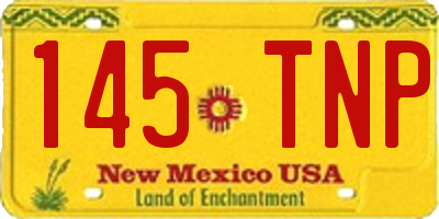 NM license plate 145TNP
