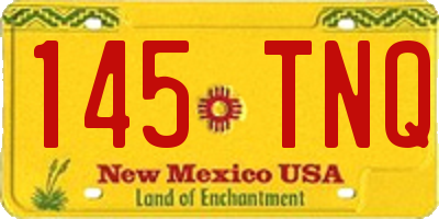 NM license plate 145TNQ