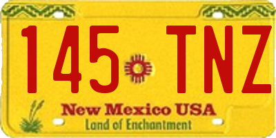 NM license plate 145TNZ