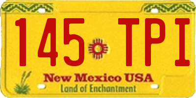 NM license plate 145TPI