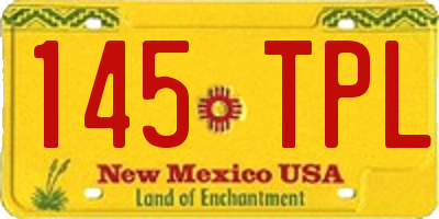 NM license plate 145TPL