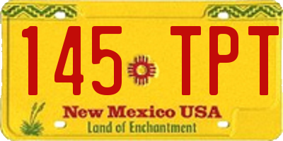 NM license plate 145TPT