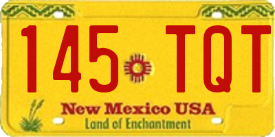 NM license plate 145TQT