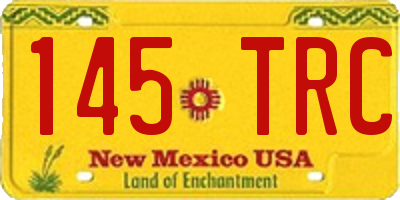 NM license plate 145TRC