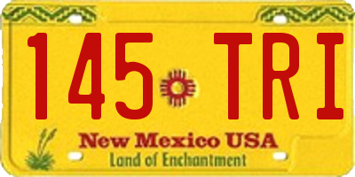 NM license plate 145TRI