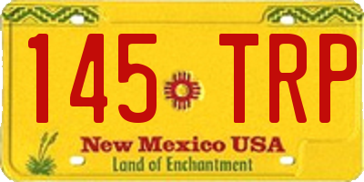 NM license plate 145TRP