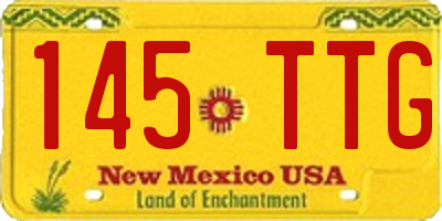 NM license plate 145TTG