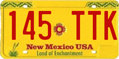 NM license plate 145TTK
