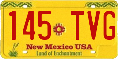 NM license plate 145TVG