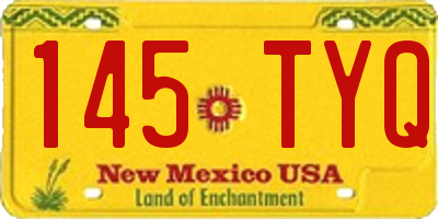 NM license plate 145TYQ