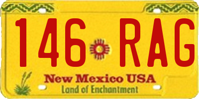 NM license plate 146RAG