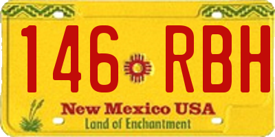 NM license plate 146RBH