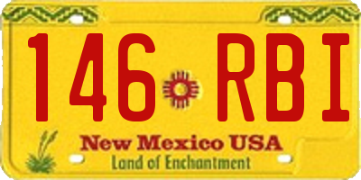 NM license plate 146RBI