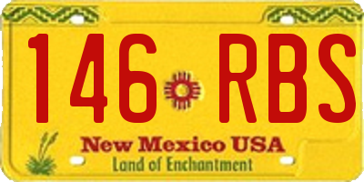 NM license plate 146RBS