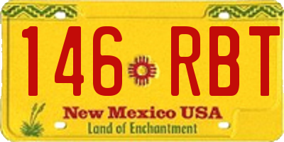 NM license plate 146RBT