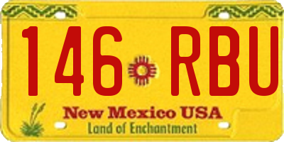 NM license plate 146RBU
