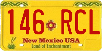 NM license plate 146RCL