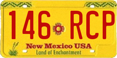 NM license plate 146RCP