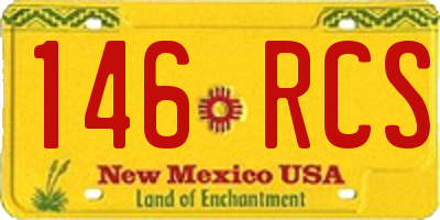NM license plate 146RCS