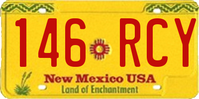 NM license plate 146RCY