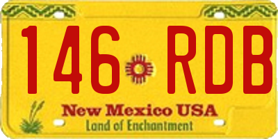 NM license plate 146RDB