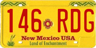 NM license plate 146RDG