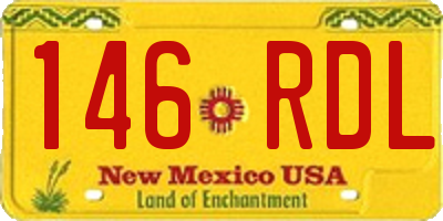 NM license plate 146RDL