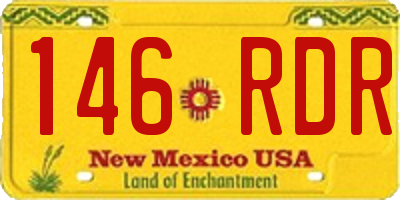 NM license plate 146RDR