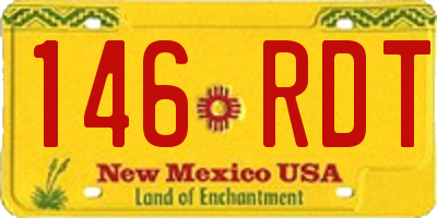 NM license plate 146RDT