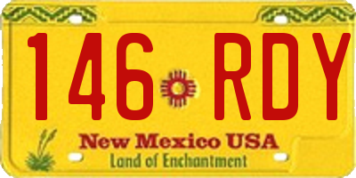 NM license plate 146RDY