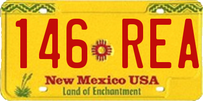 NM license plate 146REA
