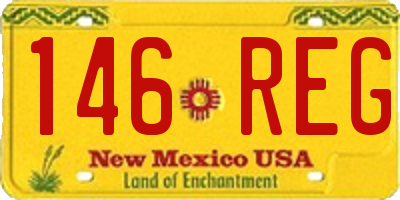 NM license plate 146REG